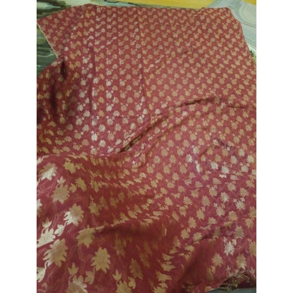 2 yards 12 inches long cotton based banarsi fabric